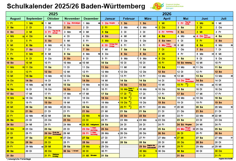 Ferienkalender